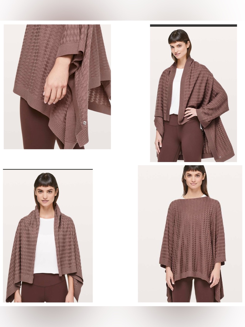 Lululemon Divinity Poncho *Woven Spanish Oak